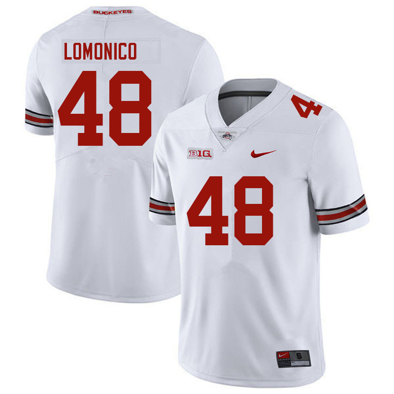 Ohio State Buckeyes #48 Max Lomonico College Football Jerseys Sale-White